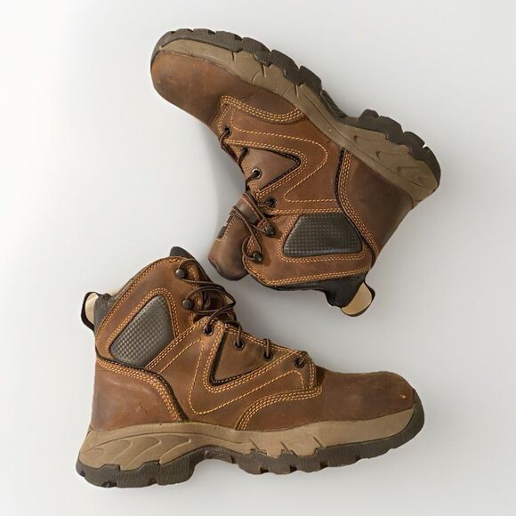 Red Wing 2205 Men's Mocha 6 inch Aluminum Safety Toe Boots - Sz 8.5 EH - Picture 6 of 12
